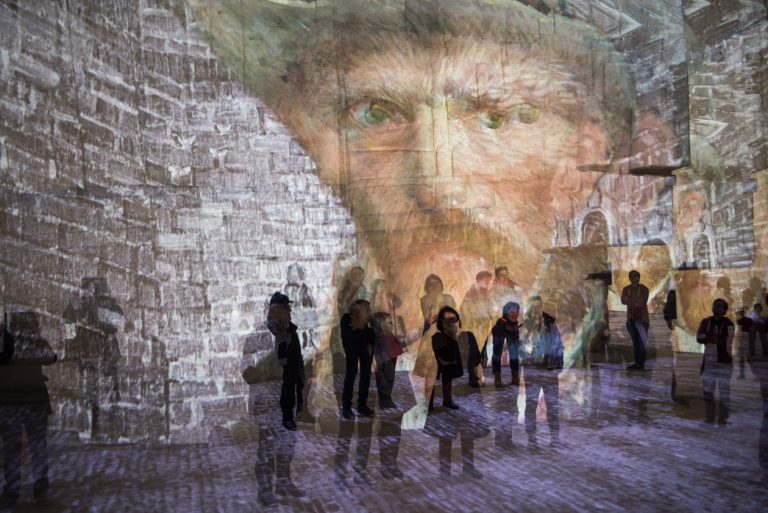 Van Gogh aux carrières des Baux de Provence.