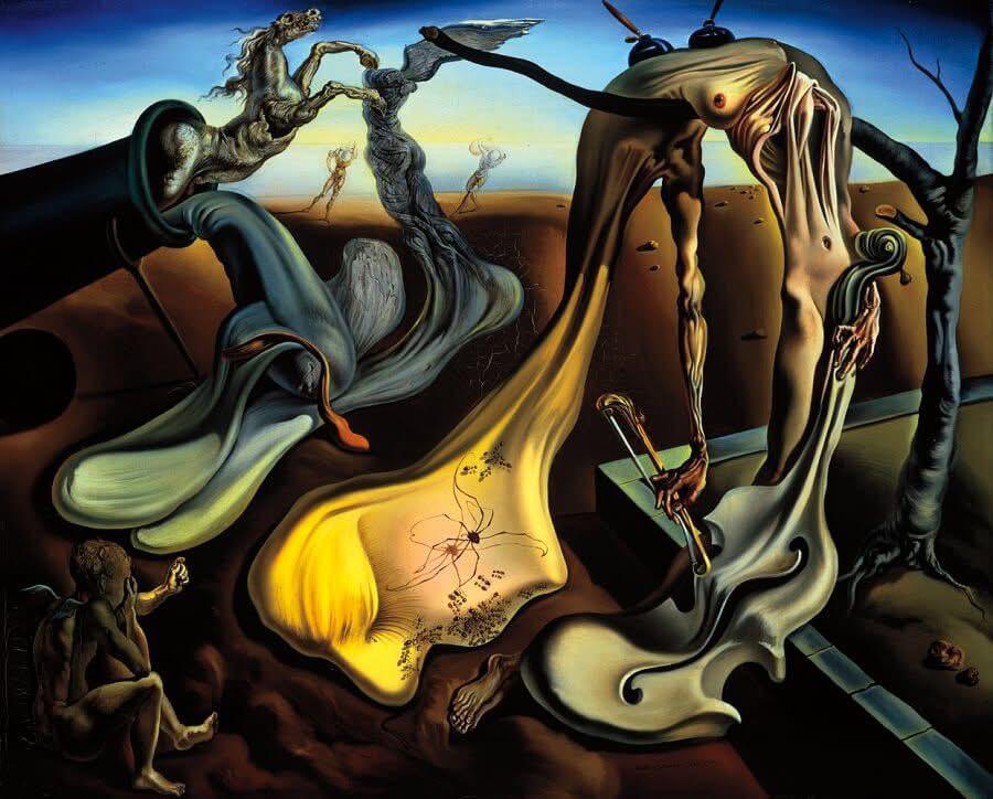 Araignée du soir, huile sur toile, Salvador Dali, 1940