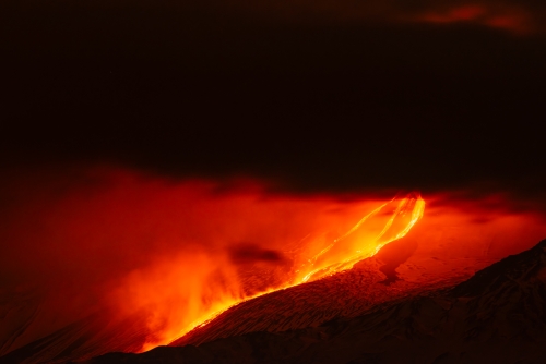 Coulée de lave Etna Taormina (REP041-48565)