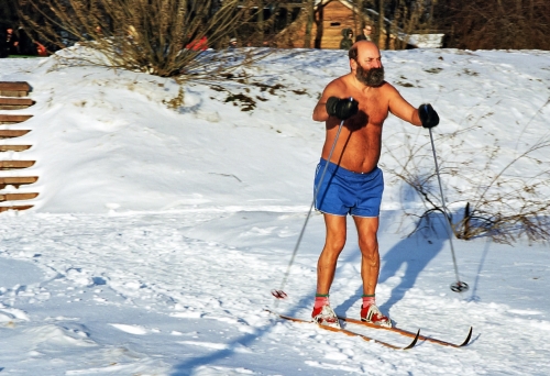 Le skieur du Parc de Kolomenskoie (REP002_684)