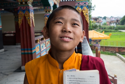 Moines au Khawalung Tashi Choeling Monastery Katmandou (REP080_52519)