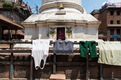 Petit temple de quartier Bhaktapur (REP079-53605)