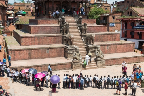 Temple Nyatapola Durbar Square Bhaktapur (REP079-53680)