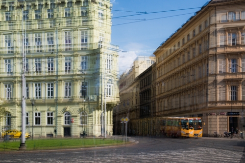 Tram dans le centre ville Prague (REP082_50224)