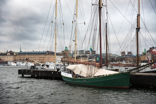 bateau a quai Stockholm (REP089-81981)